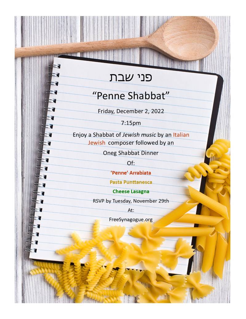 Banner Image for פּני שׁבּת / Penne Shabbat